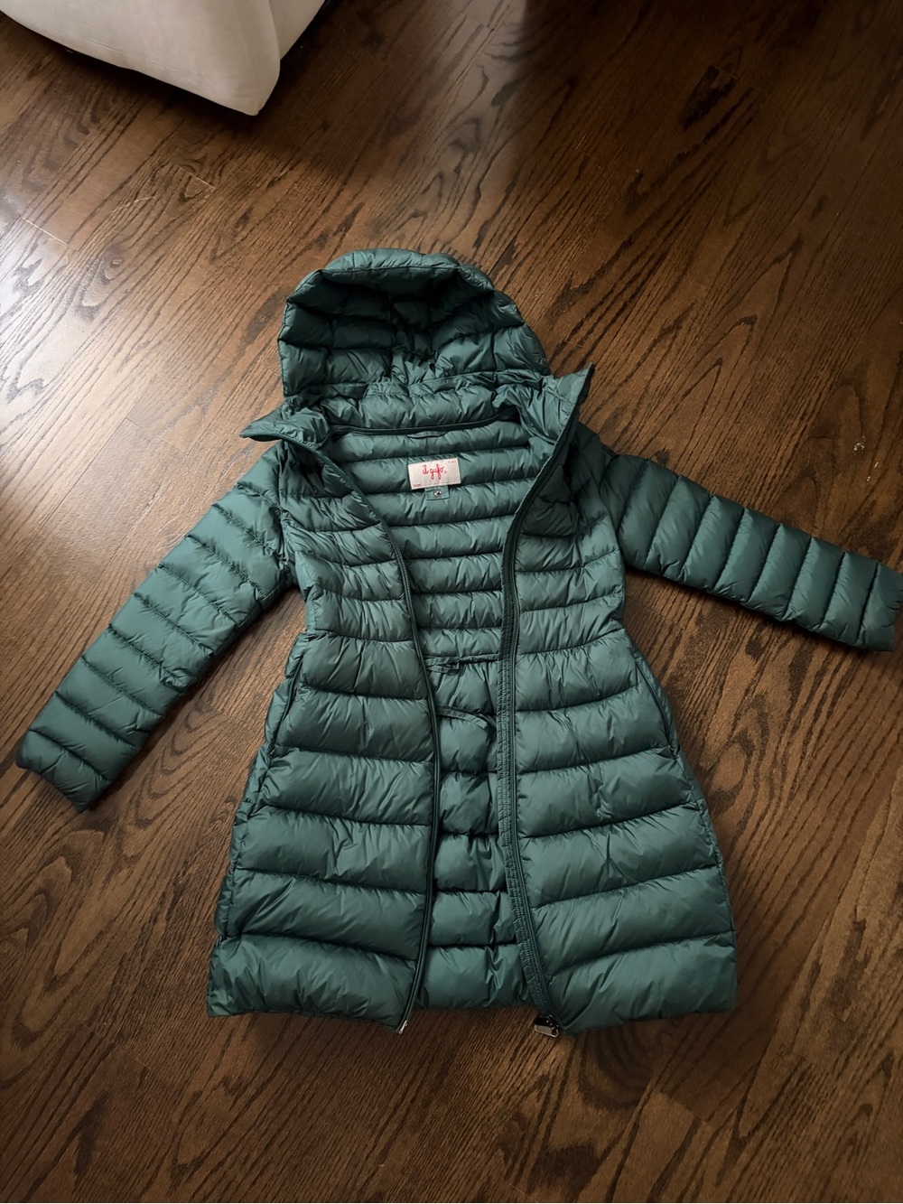 Il Gufo Lightweight Quilted Hooded Puffer Coat size 12